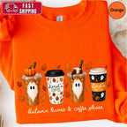 Personalized Fall Coffee Sweatshirt