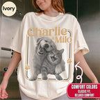 Custom Treat Dealer Dog Photo Shirt, Retro Western Saloon Style