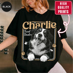 Custom Treat Dealer Dog Photo Shirt, Retro Western Saloon Style