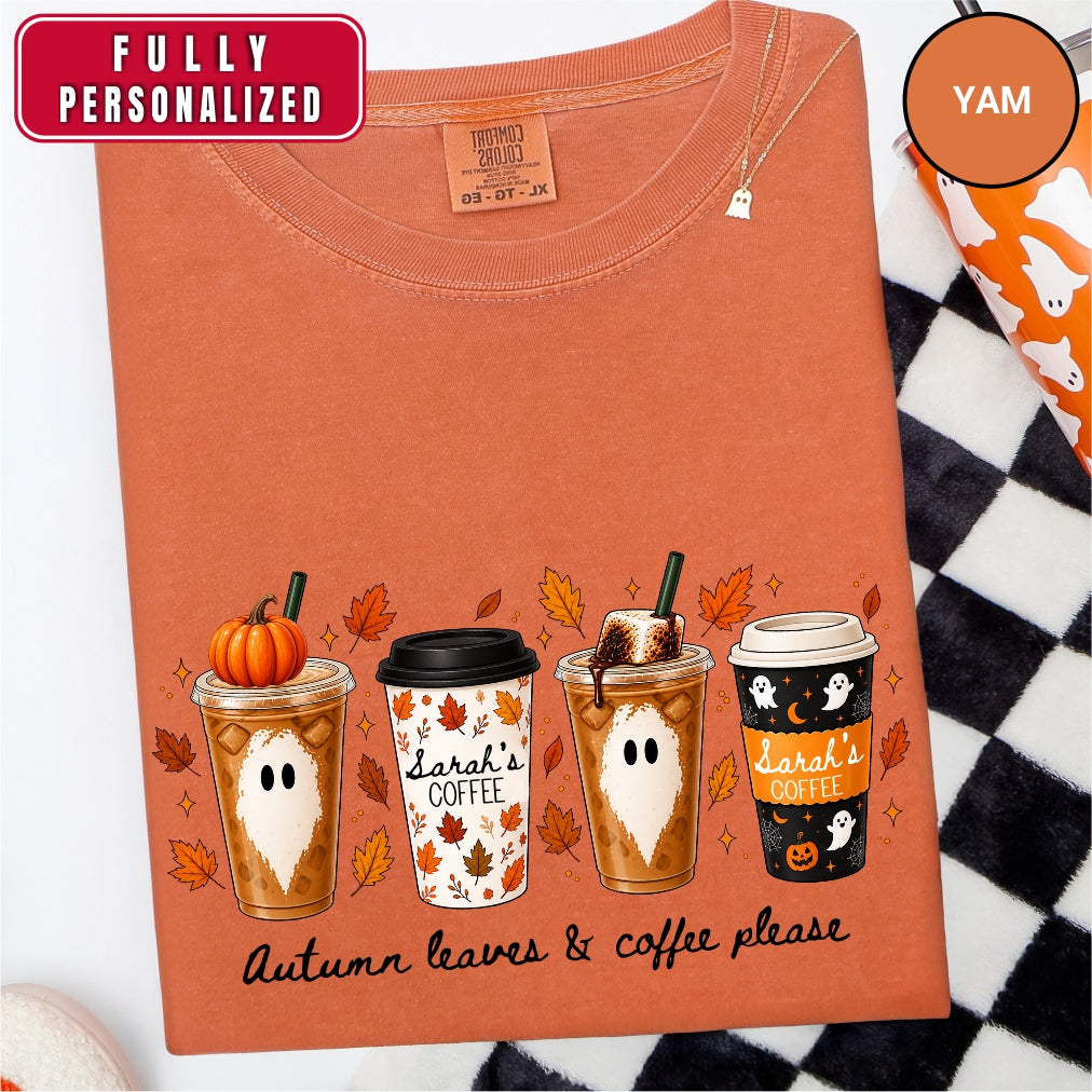 Personalized Fall Coffee Shirt
