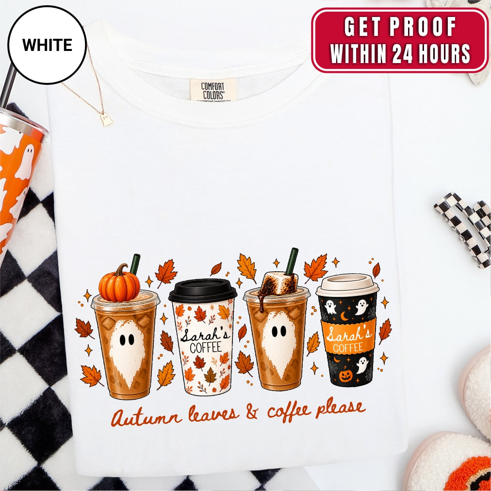 Personalized Fall Coffee Shirt