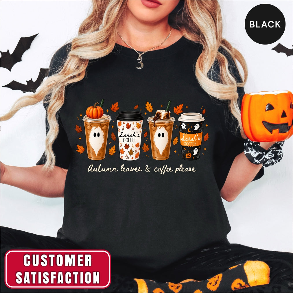Personalized Fall Coffee Shirt