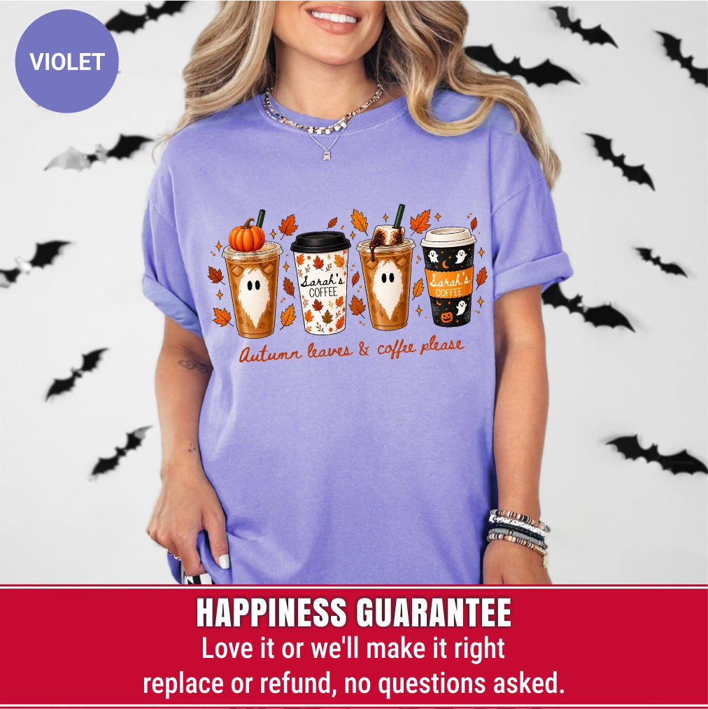 Personalized Fall Coffee Shirt