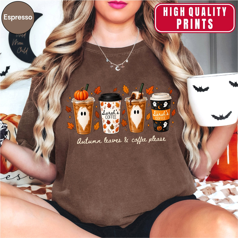Personalized Fall Coffee Shirt