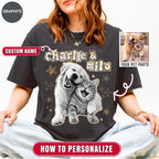 Custom Dog Scrapbook Retro Y2K Indie Style Shirt