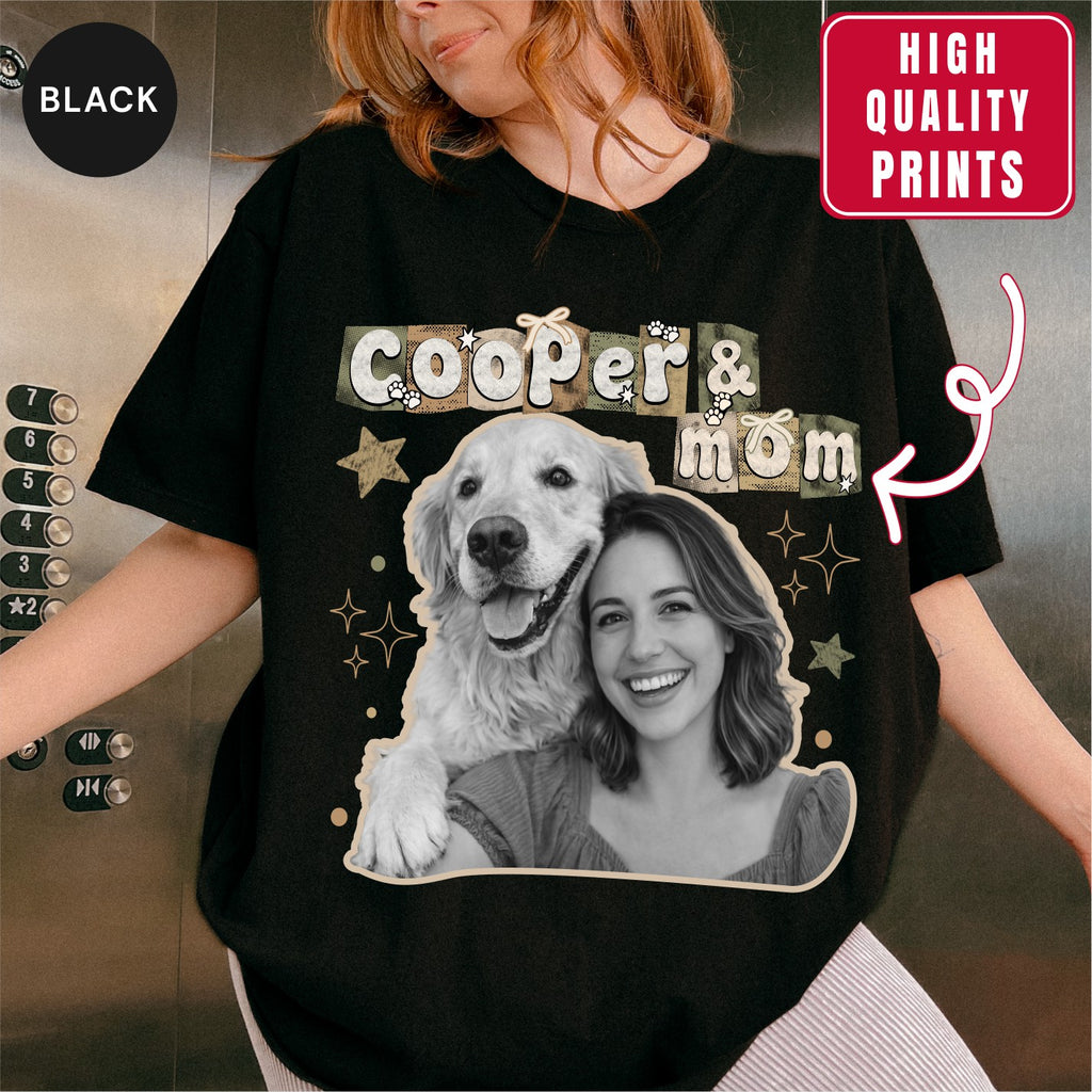 Custom Dog Scrapbook Retro Y2K Indie Style Shirt