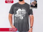 New Dad Est 2026 Shirt - Custom Dad Photo Tshirt