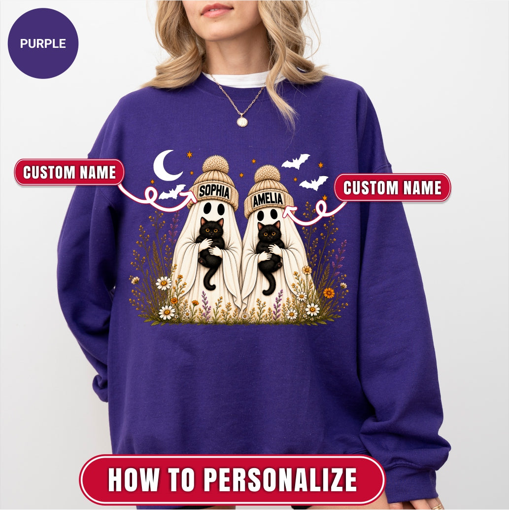 Personalized Ghost Besties Sweatshirt