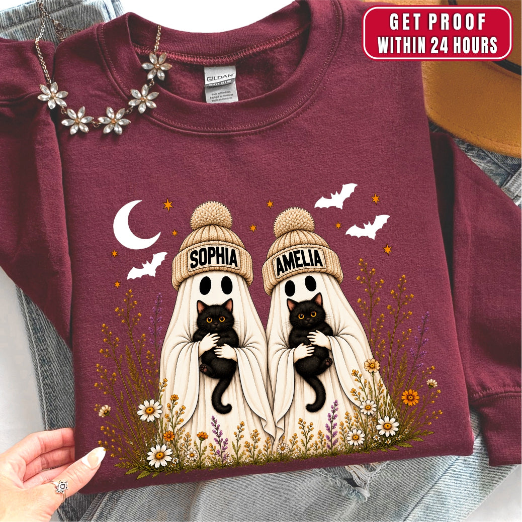 Personalized Ghost Besties Sweatshirt