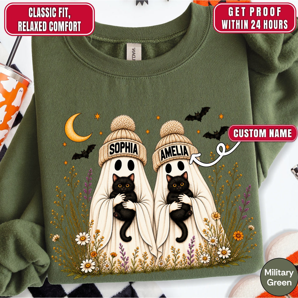 Personalized Ghost Besties Sweatshirt