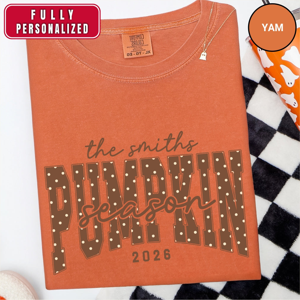 Personalized Pumpkin Season Shirt