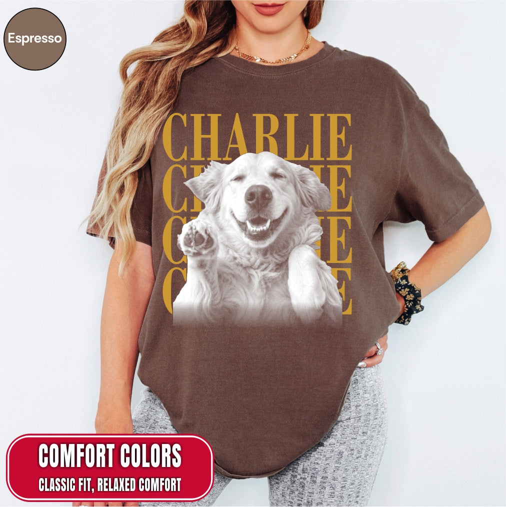 Custom Pet Photo Comfort Colors Shirt