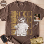 Custom Bride Gone Mild Childhood Photo Shirt