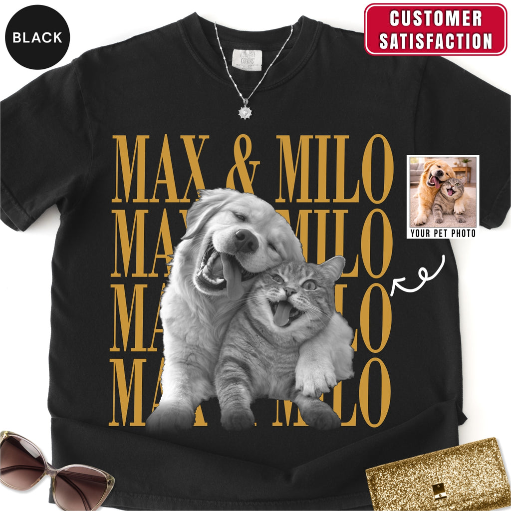Custom Poodle Dog photo Comfort Colors Shirt