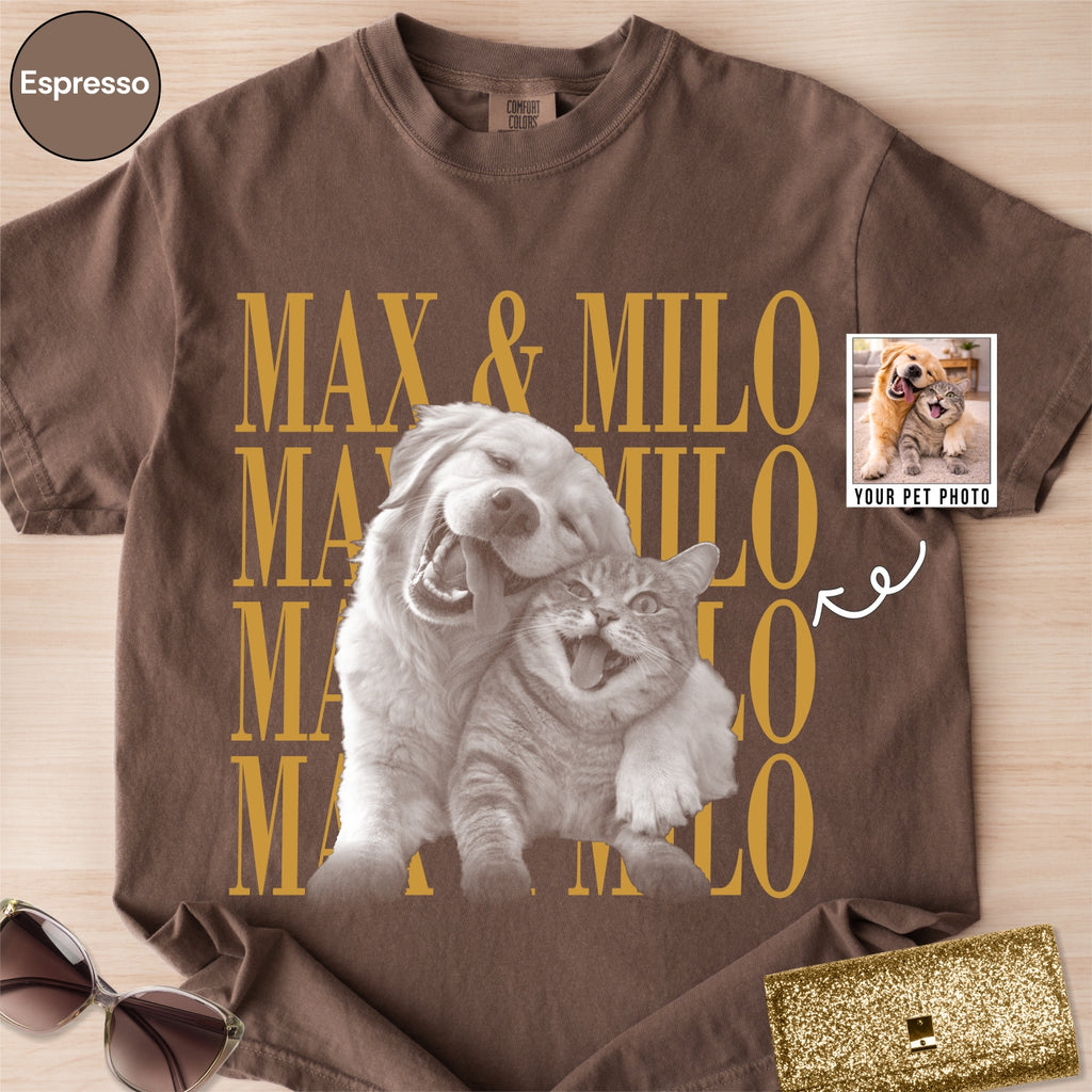 Custom Poodle Dog photo Comfort Colors Shirt