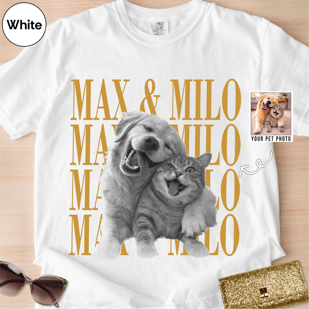 Custom Poodle Dog photo Comfort Colors Shirt