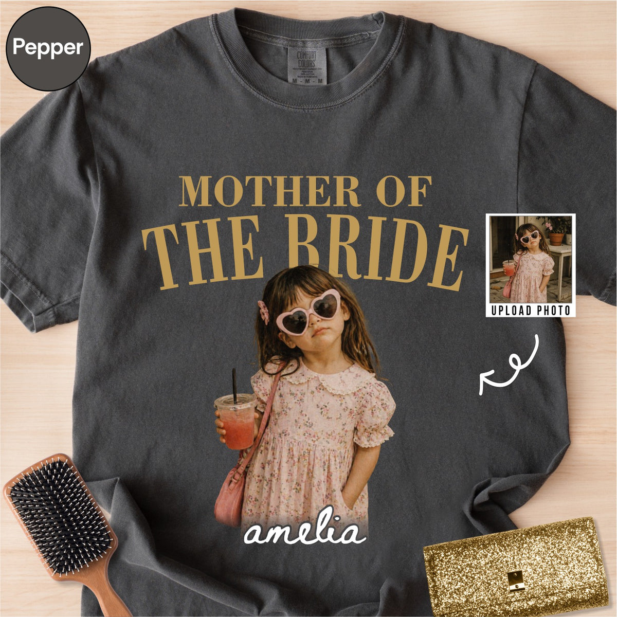 Custom Mother of the Bride Photo Shirt