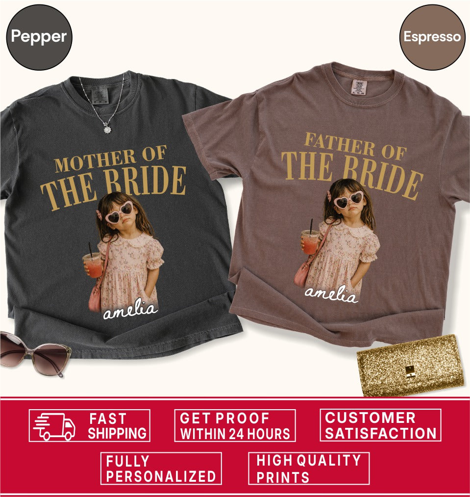 Custom Mother of the Bride Photo Shirt