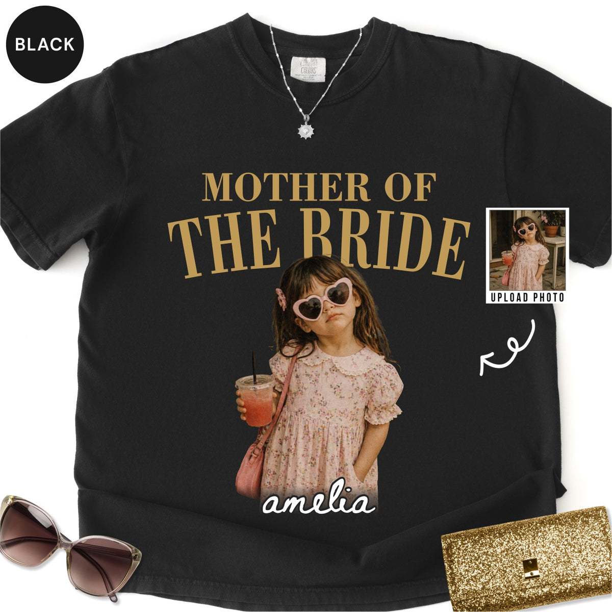 Custom Mother of the Bride Photo Shirt