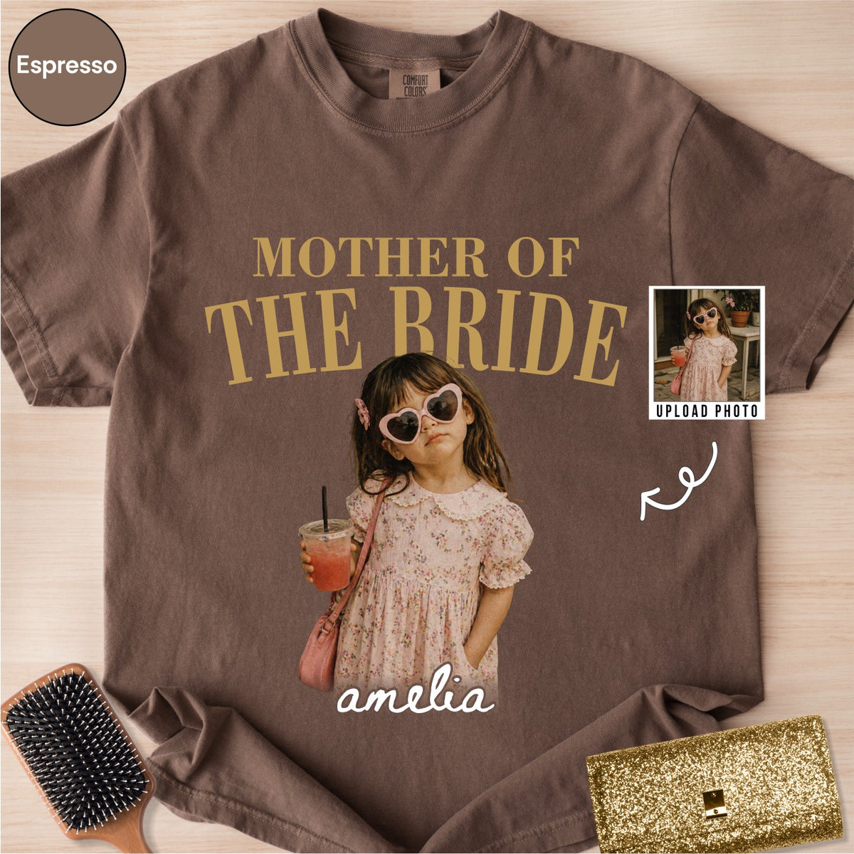 Custom Mother of the Bride Photo Shirt