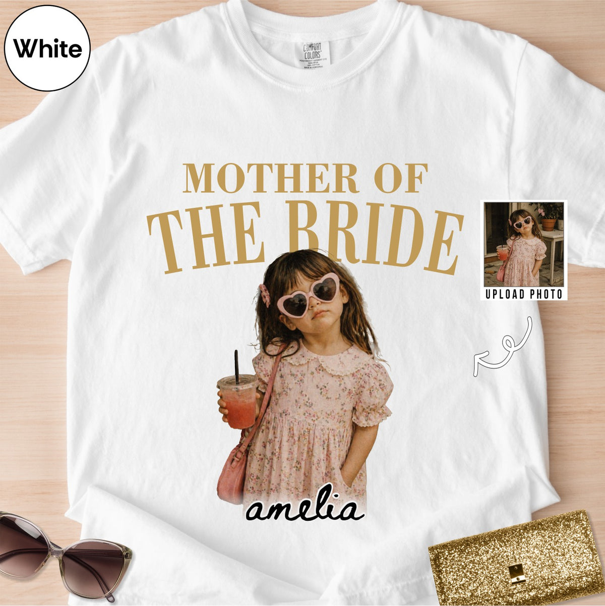 Custom Mother of the Bride Photo Shirt