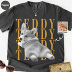 Custom Corgi Dog photo Comfort Colors Shirt