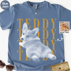 Custom Corgi Dog photo Comfort Colors Shirt