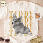 Custom Corgi Dog photo Comfort Colors Shirt