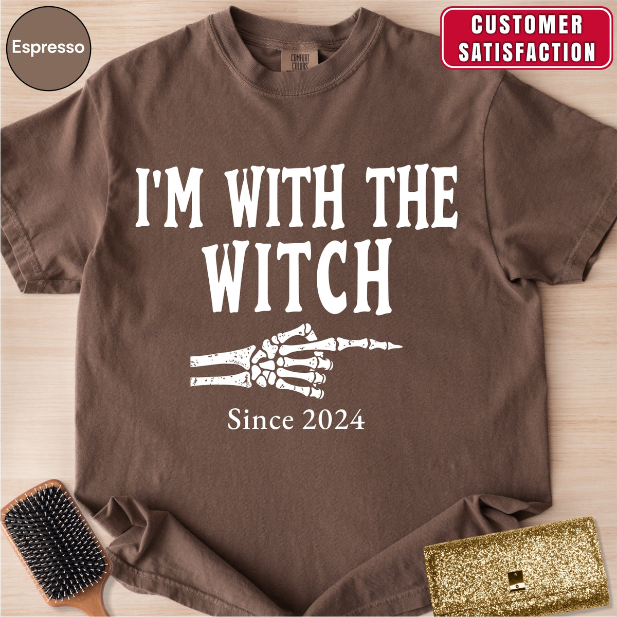 Custom I'm With The Witch Halloween Shirt