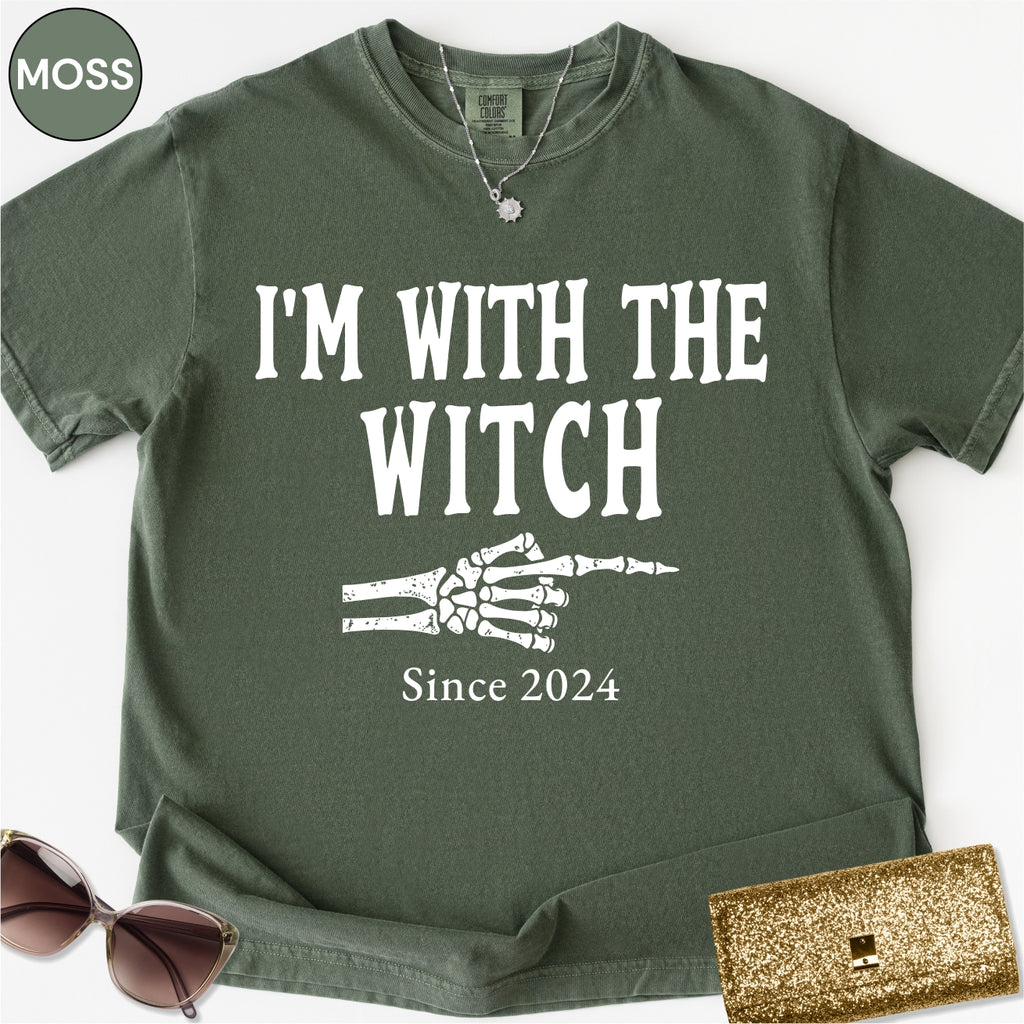 Custom I'm With The Witch Halloween Shirt