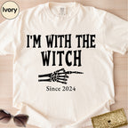 Custom I'm With The Witch Halloween Shirt