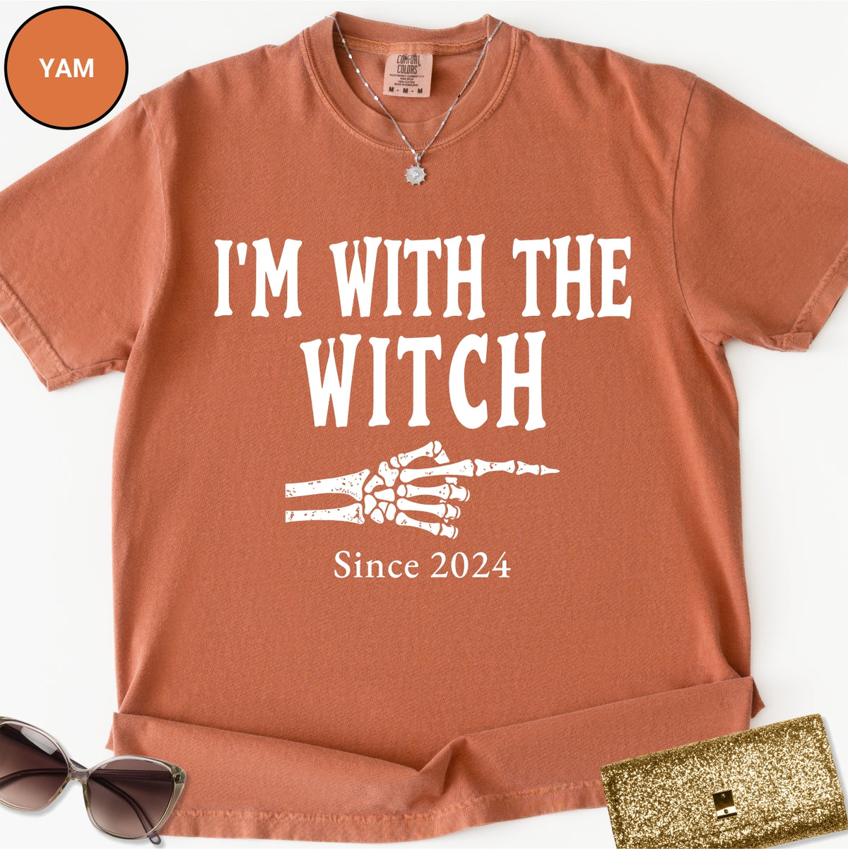Custom I'm With The Witch Halloween Shirt