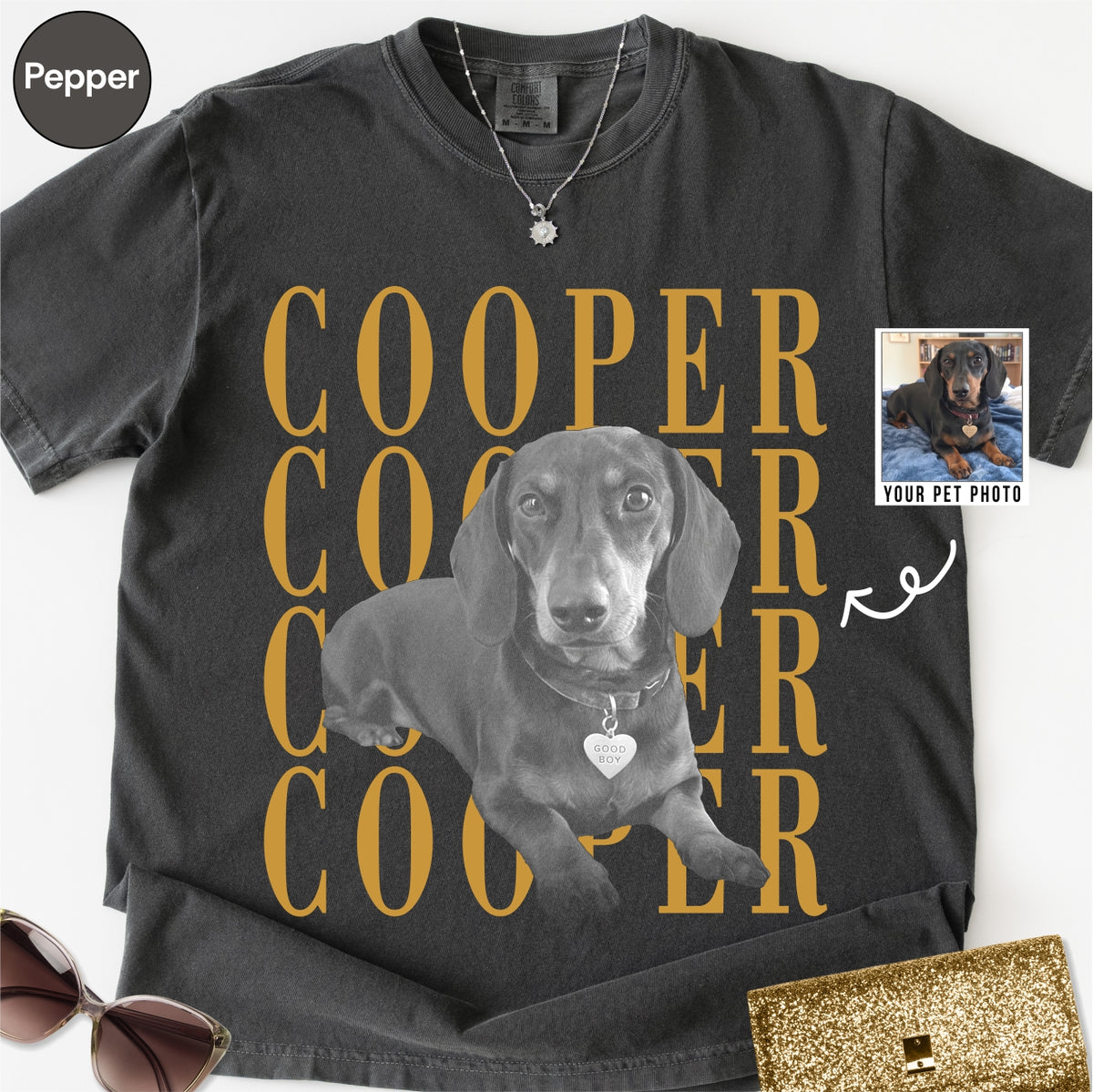Custom Dachshund Dog photo Shirt