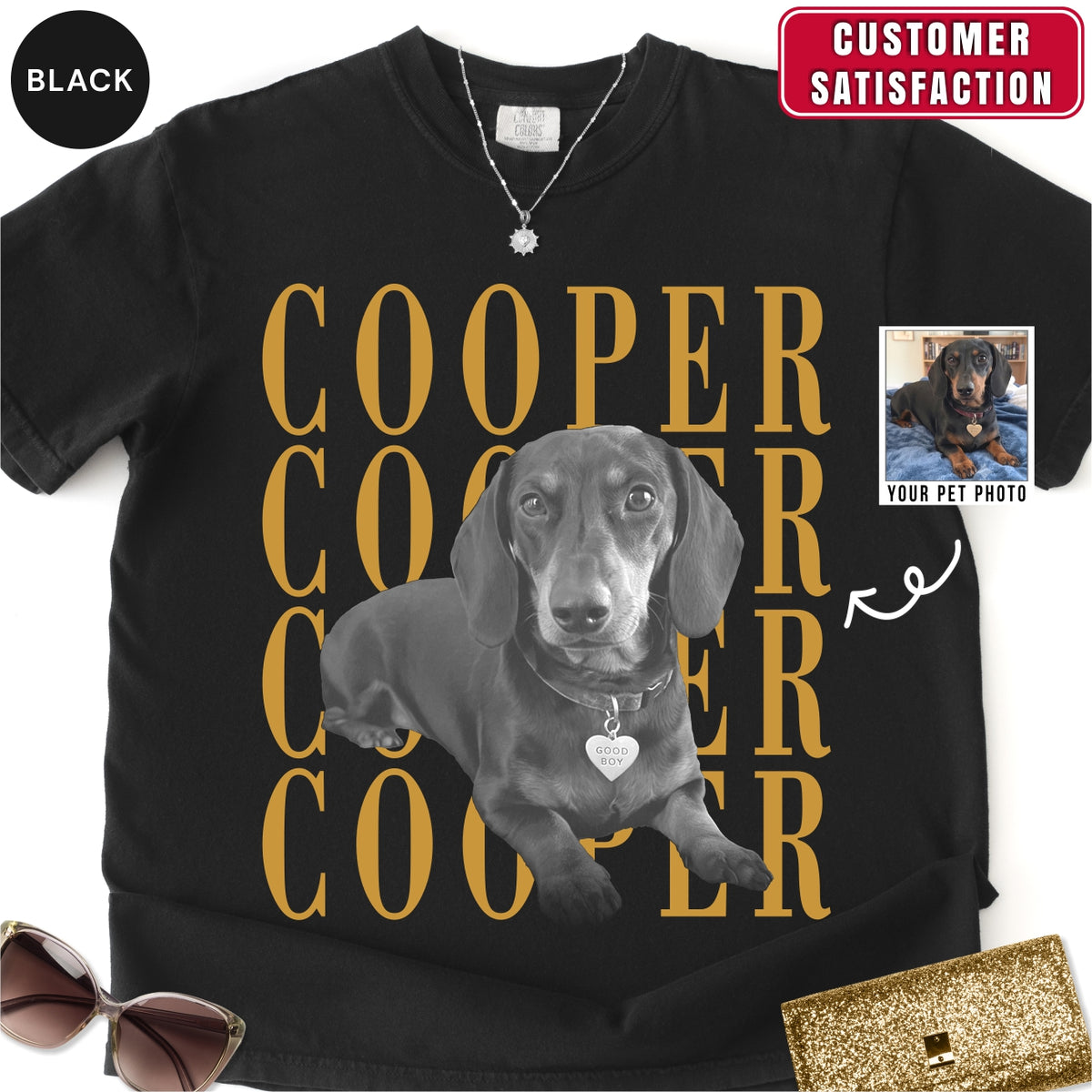 Custom Dachshund Dog photo Shirt