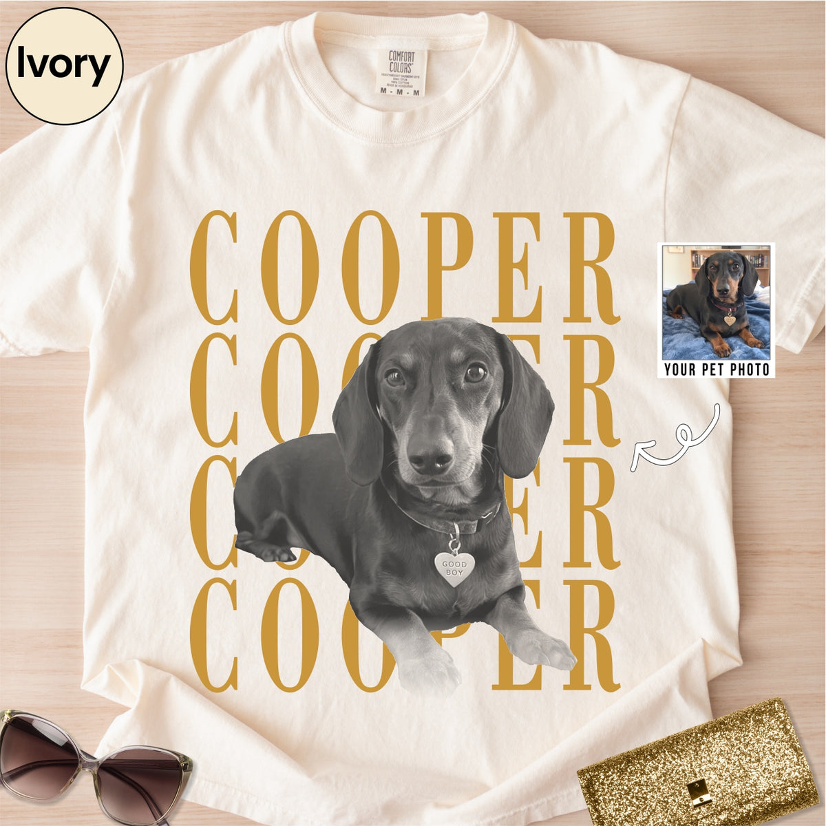 Custom Dachshund Dog photo Shirt