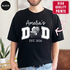 New Dad Custom Photo T-Shirt | Personalized Varsity DAD Est. Year Tee