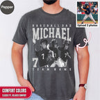 Baseball Dad Custom Photo Shirt