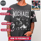 Baseball Dad Custom Photo Shirt
