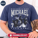 Baseball Dad Custom Photo Shirt