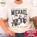 Baseball Dad Custom Photo Shirt