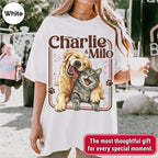 Custom Dog Cat Illustrated Poster Retro Vintage Style Shirt