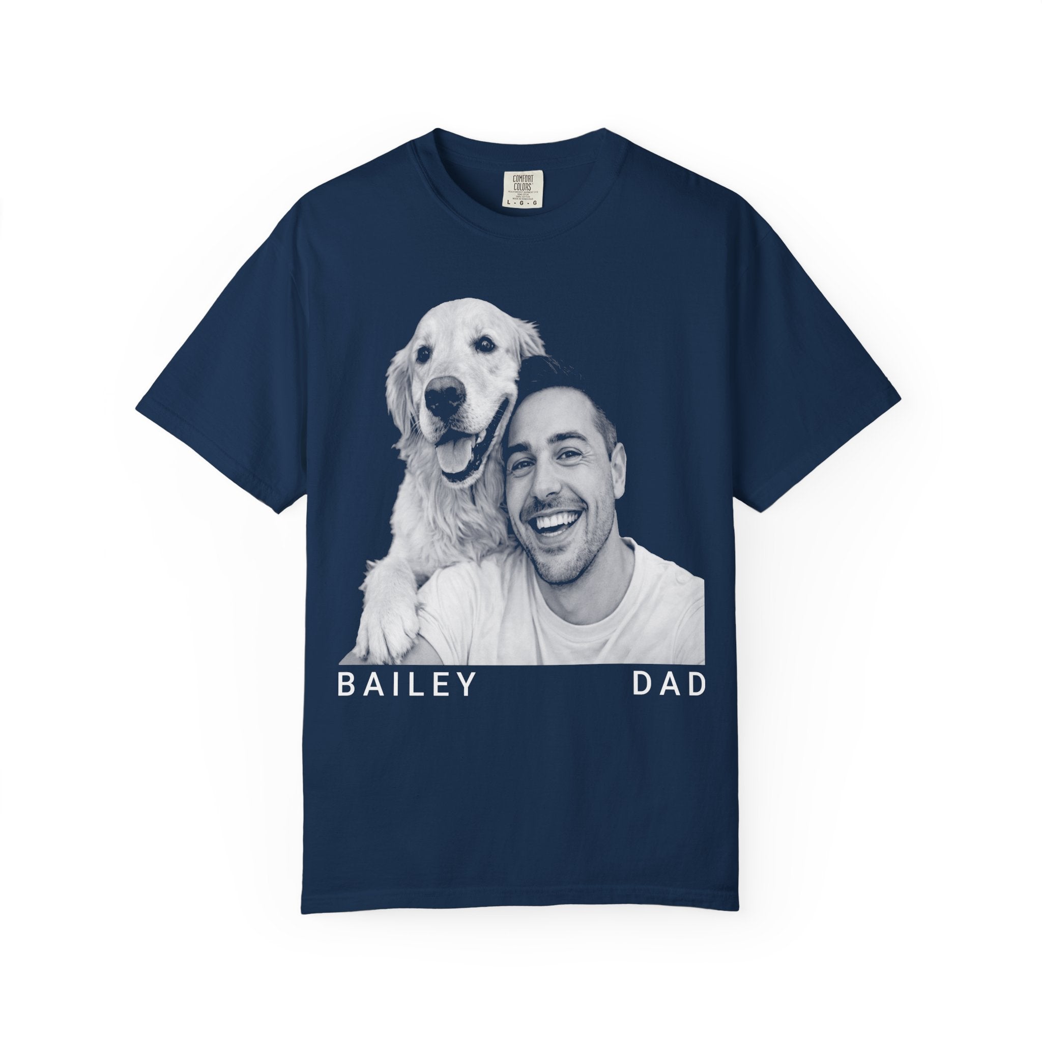 Custom Dog Photo Shirt for Dog Dad