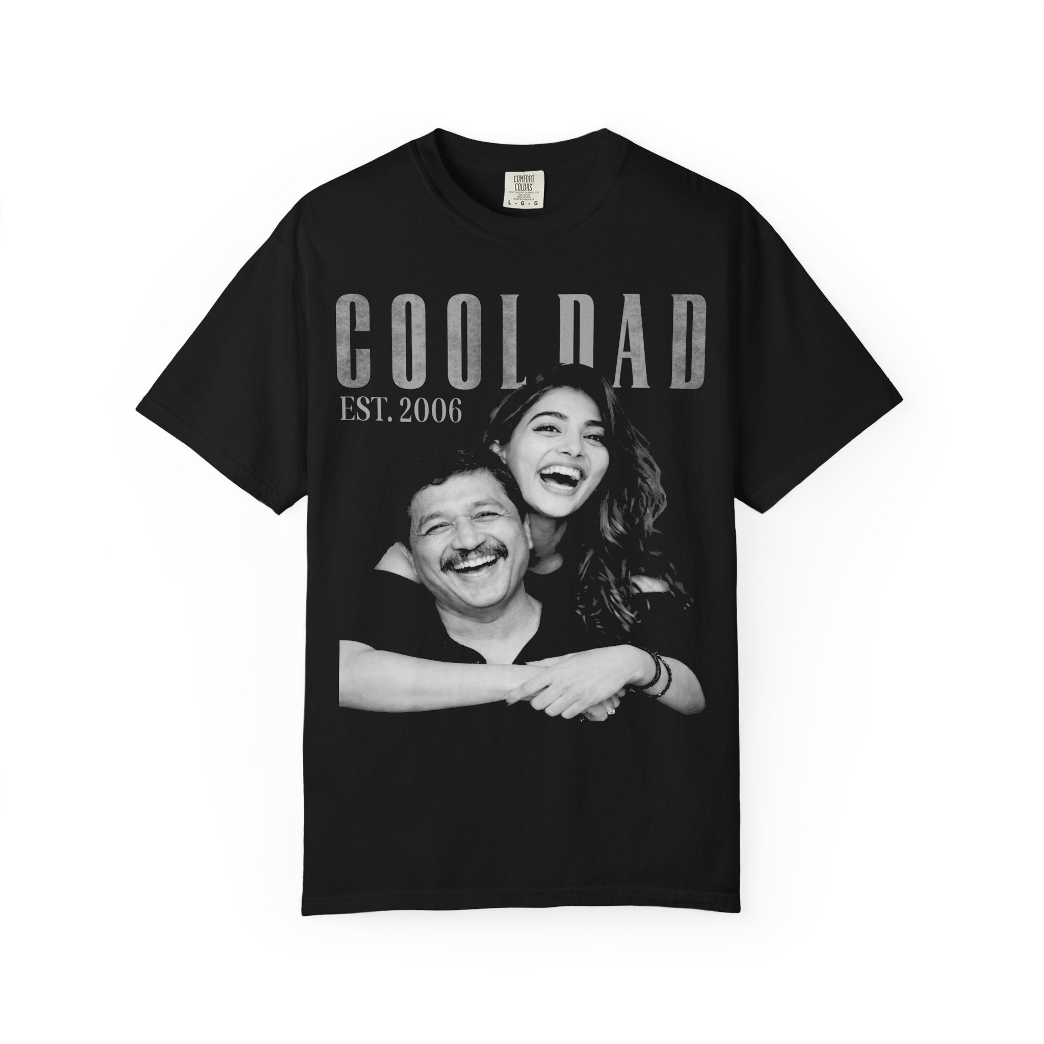 Custom Photo Cool Dad Est Year Shirt