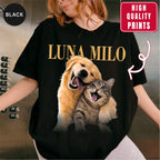 Custom Dog Cat Photo Shirt, Vintage Rock Concert Style Tee