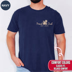 Proud Dad Custom Photo Pocket T-Shirt — Personalized Est. Year Vintage Tee