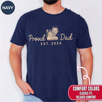 Proud Dad Custom Photo T-Shirt — Personalized Est. Year Vintage Tee