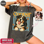 Custom Groovy Dog Name Shirt, Retro 70s Psychedelic Style