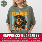 Custom Groovy Dog Name Shirt, Retro 70s Psychedelic Style