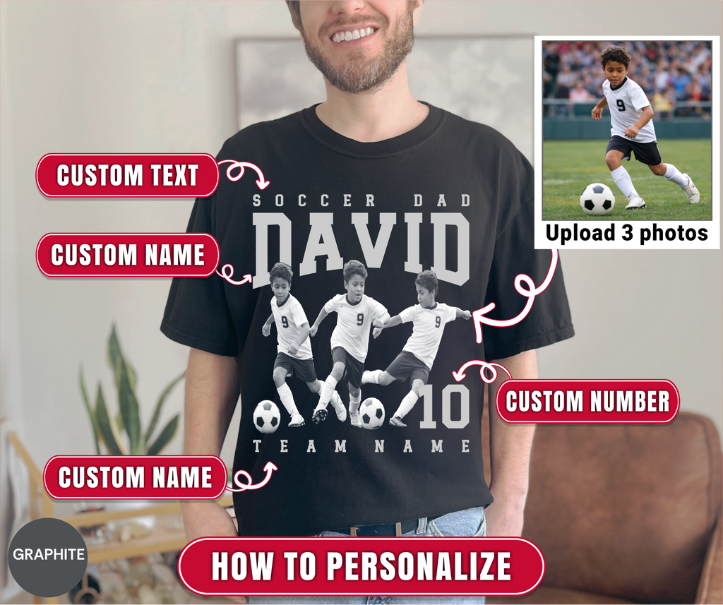 Soccer Dad Custom Photo Shirt