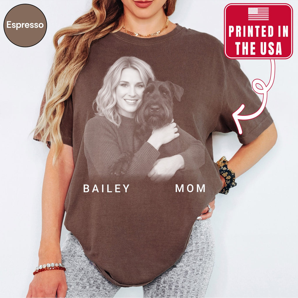 Custom Dog Photo Shirt for Dog Mom
